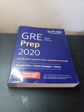 Kaplan GRE Prep 2020 Book ISBN 978-1-5062-4890-5